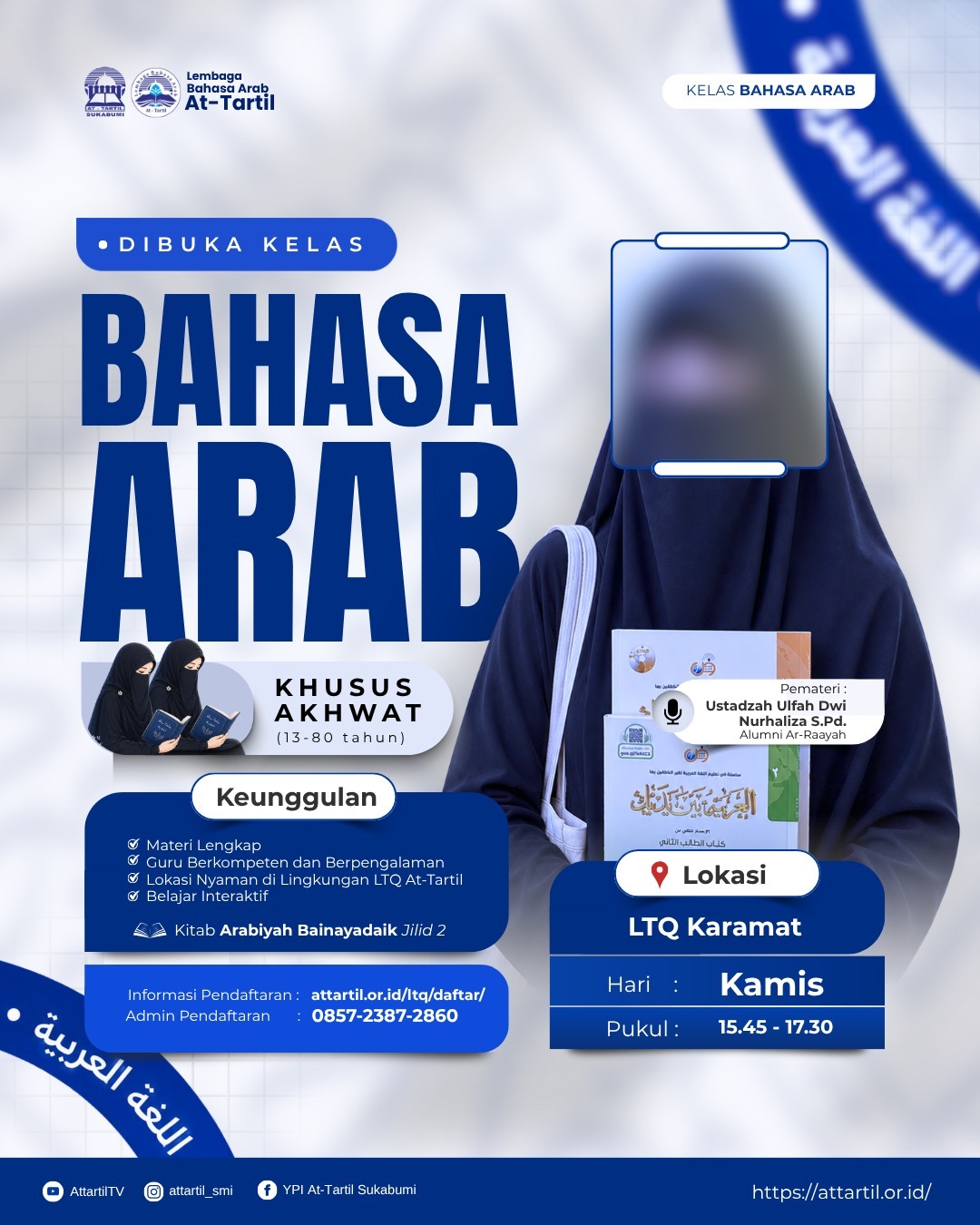 Poster Kelas Bahasa Arab At-Tartil